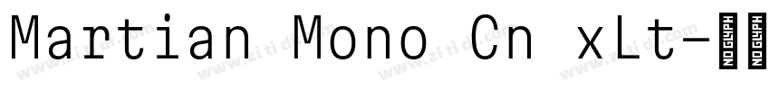 Martian Mono Cn xLt字体转换 Martian Mono Cn xLt字体转换